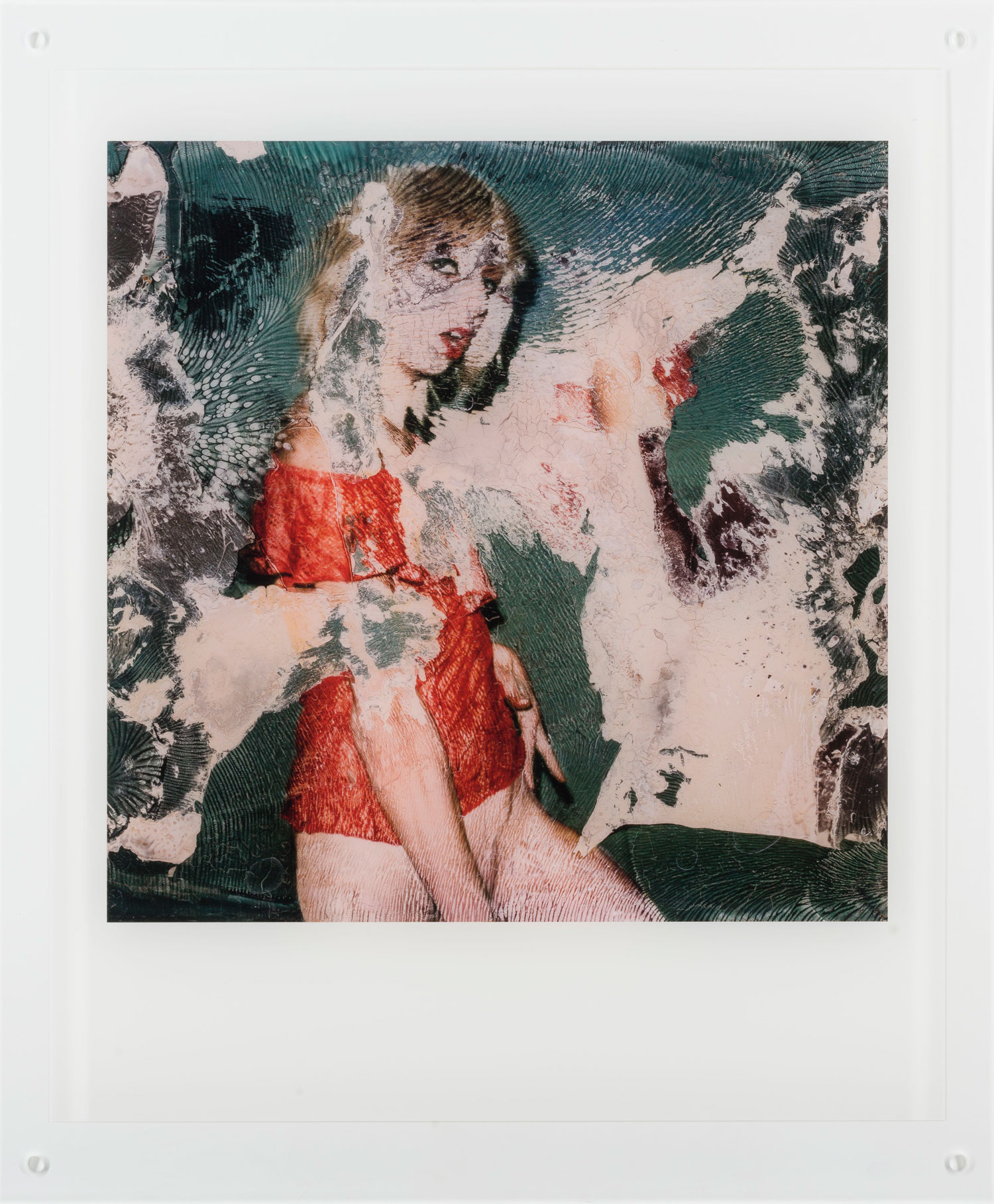 SX-70 -porträtt av konstnären i transexuell förvandling #3