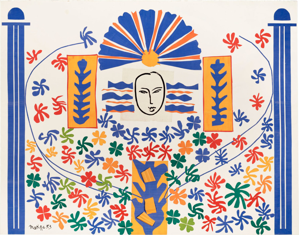 Papperscollage av Henri Matisse.