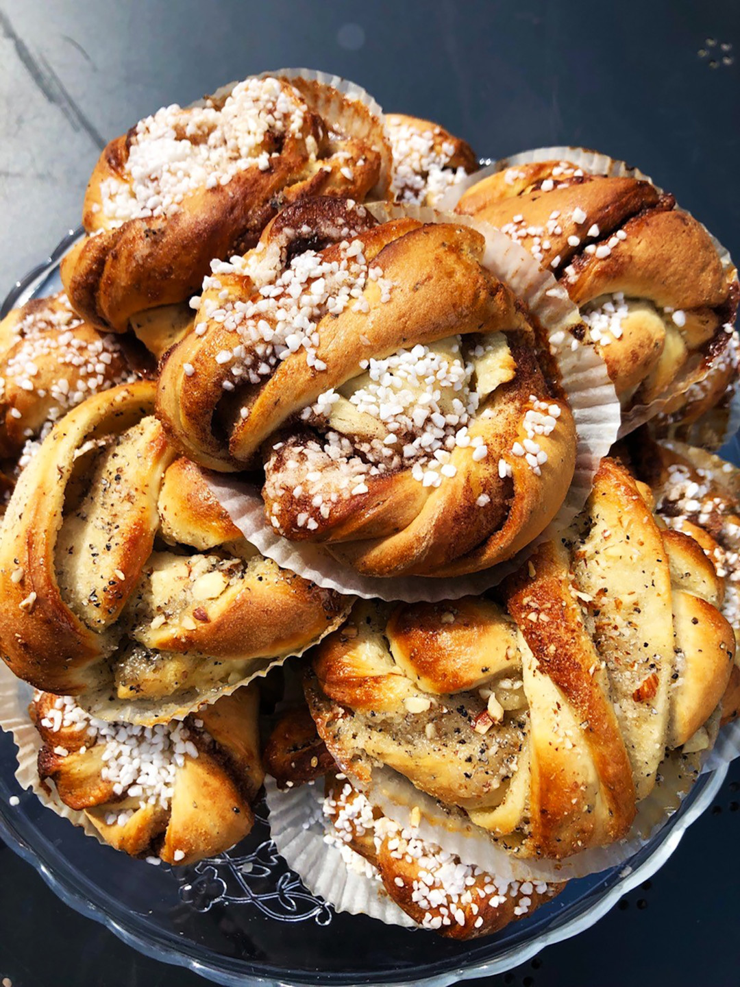 Closeup of cinnamonbuns