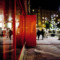 Exterior at night of Moderna Museet Malmö.