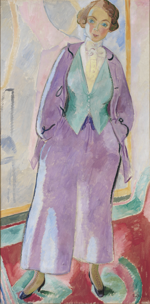 Full portrait of standing woman