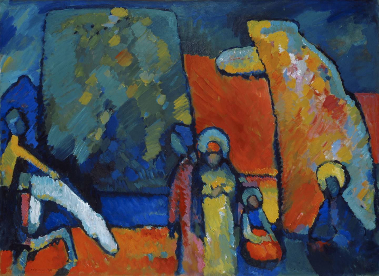 Målning av Wassily Kandinsky.