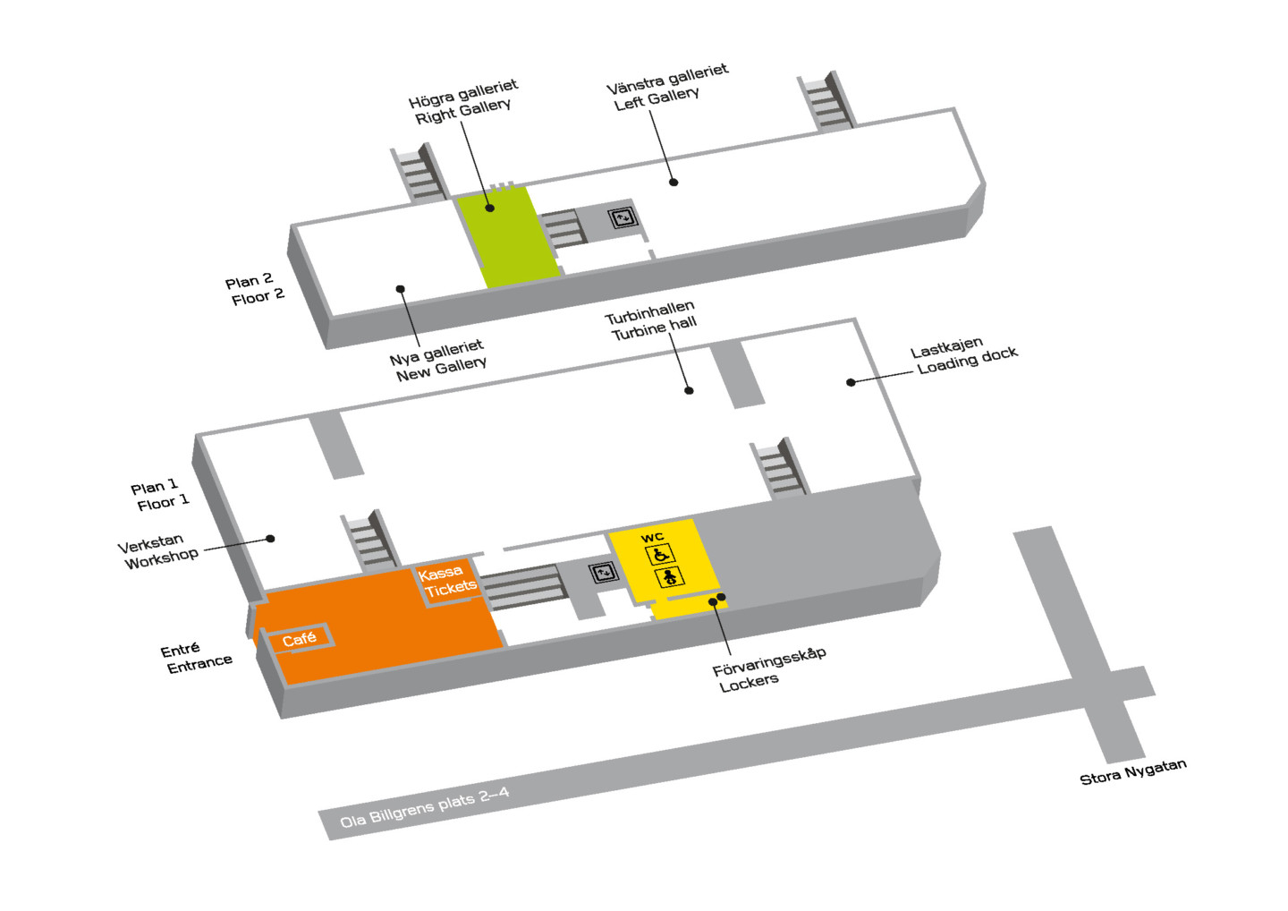 Map of Moderna Museet Malmö