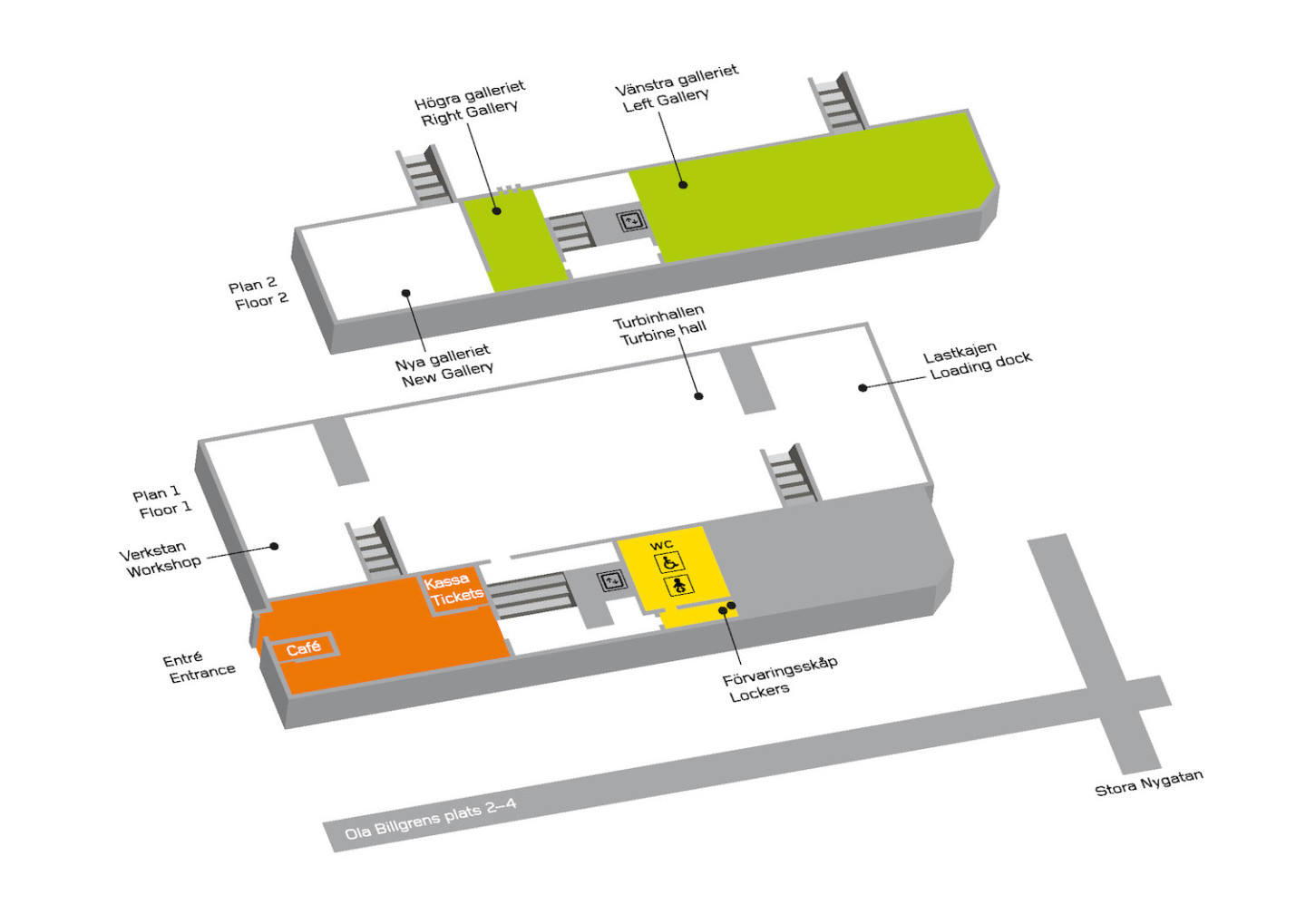 Map of Moderna Museet Malmö