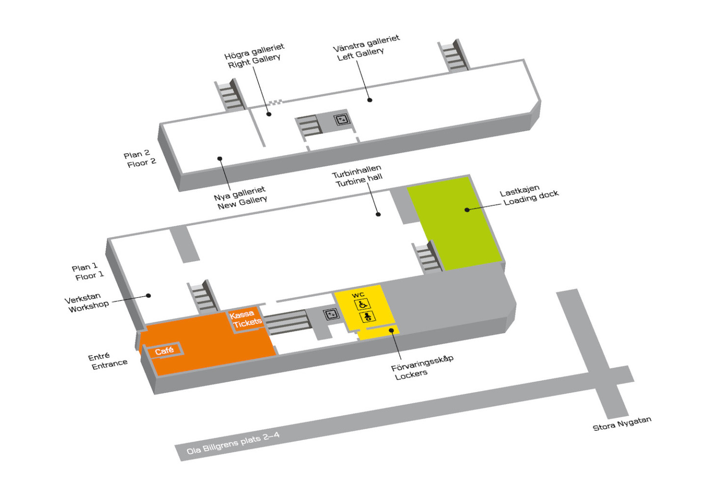 Map of Moderna Museet Malmö