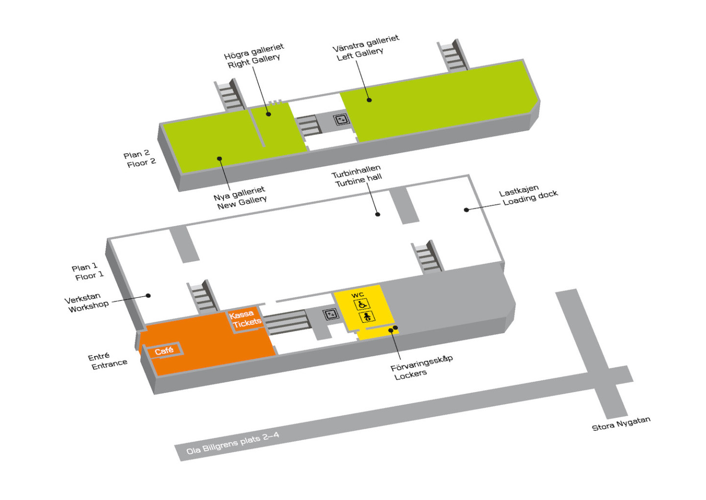 Map of Moderna Museet Malmö