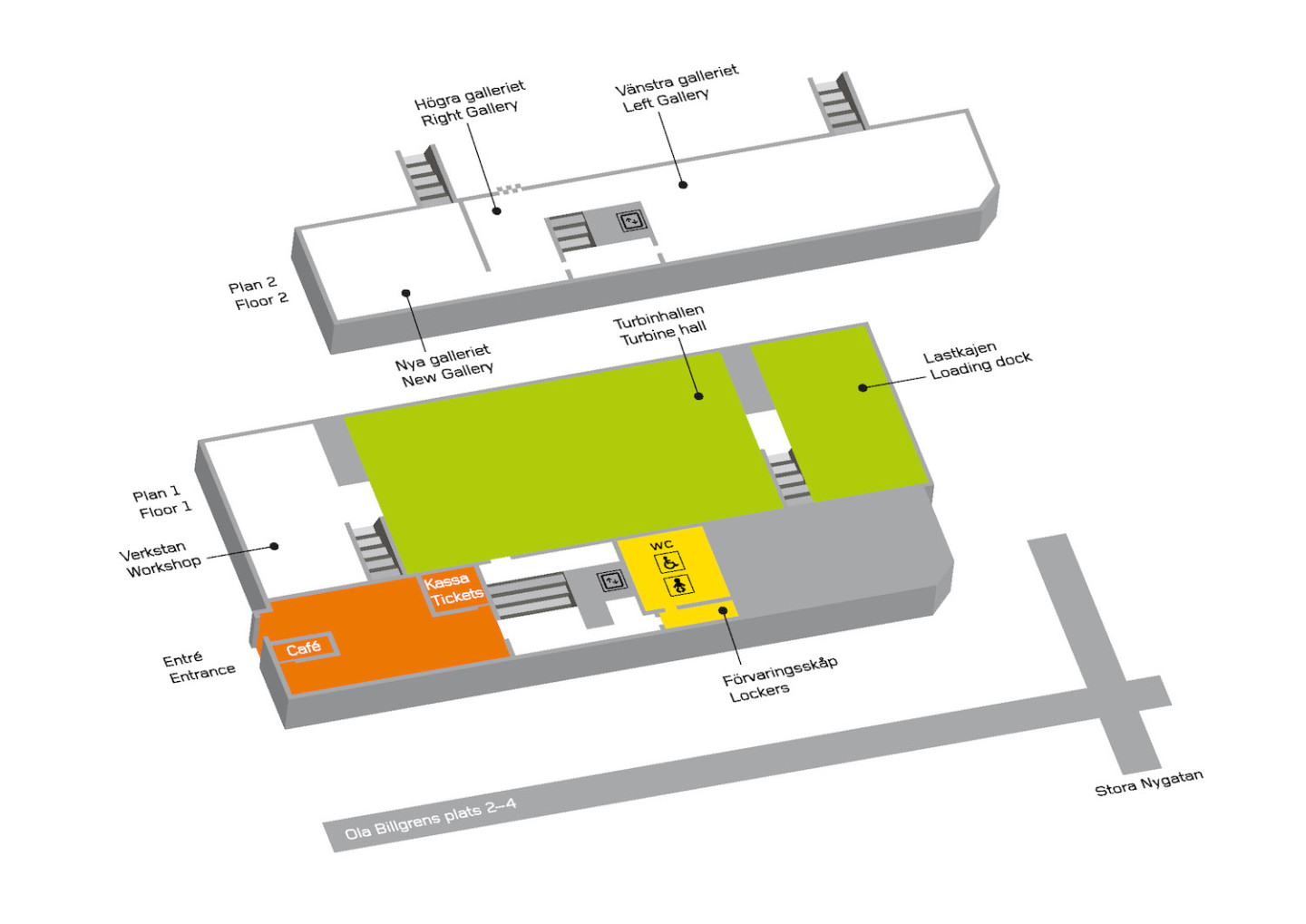 Map of Moderna Museet Malmö