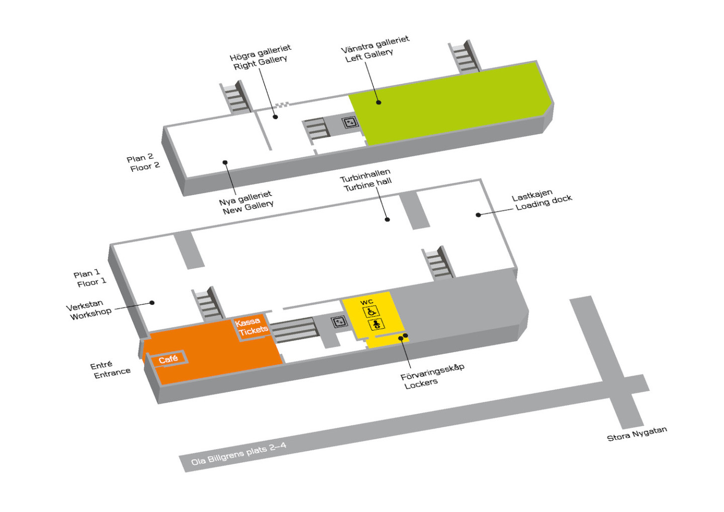 Map of Moderna Museet Malmö