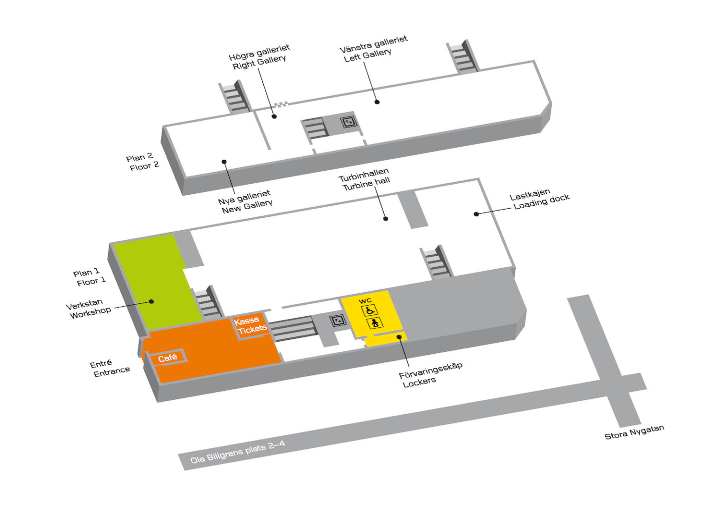 Map of Moderna Museet Malmö