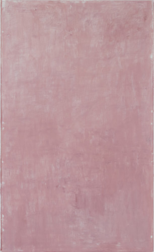 Monochrome painting in pink