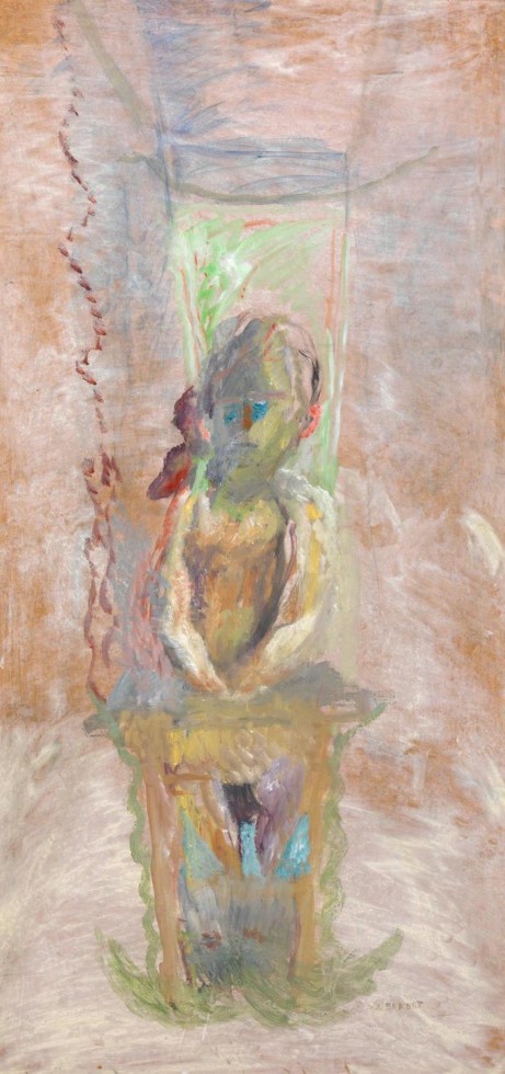 Painting of child sitting