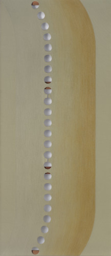 Abstrakt konstverk med runda former