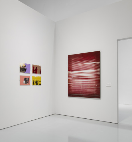 Photo of exhibition room with artworks