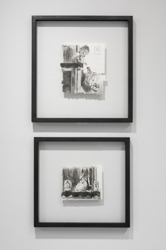 Foto av två bilder i svartvitt