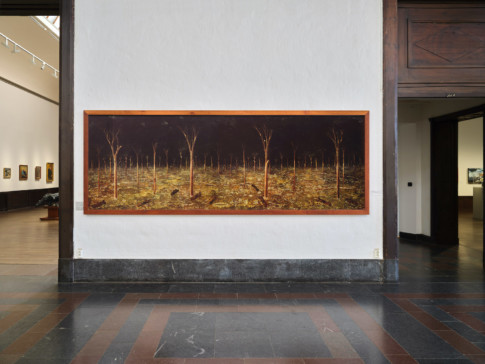 Photo från artmuseum with painting on the wall