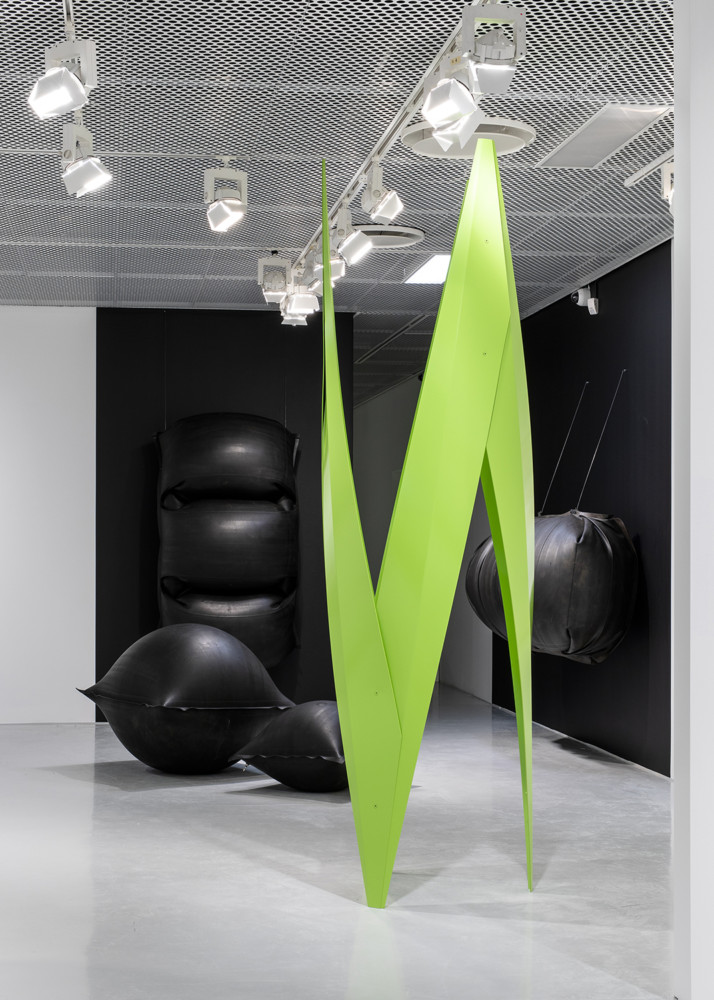 photo of sculptures in exhibition room