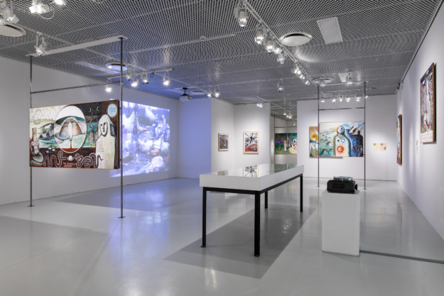 installationsvy med konstverk