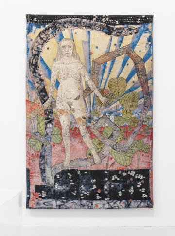 installation view with painting