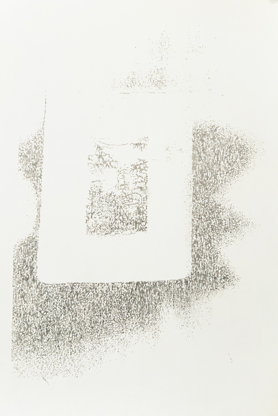 drawing with vague abstract forms