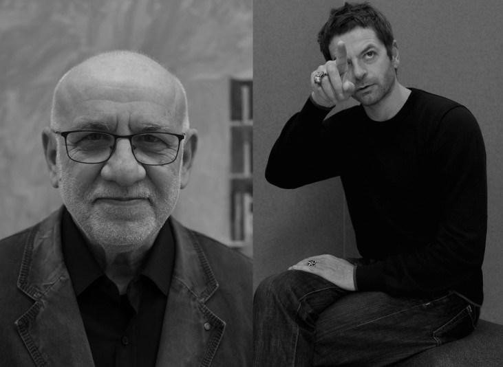 fotokollage med två män