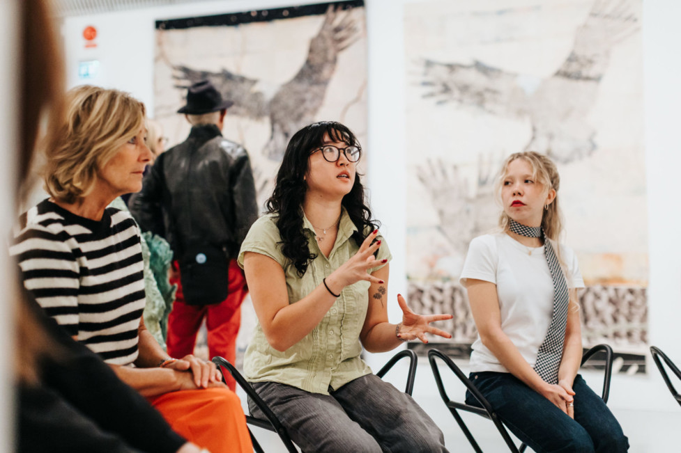 people in exhibition