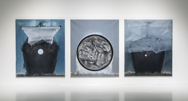 installationview with paintings