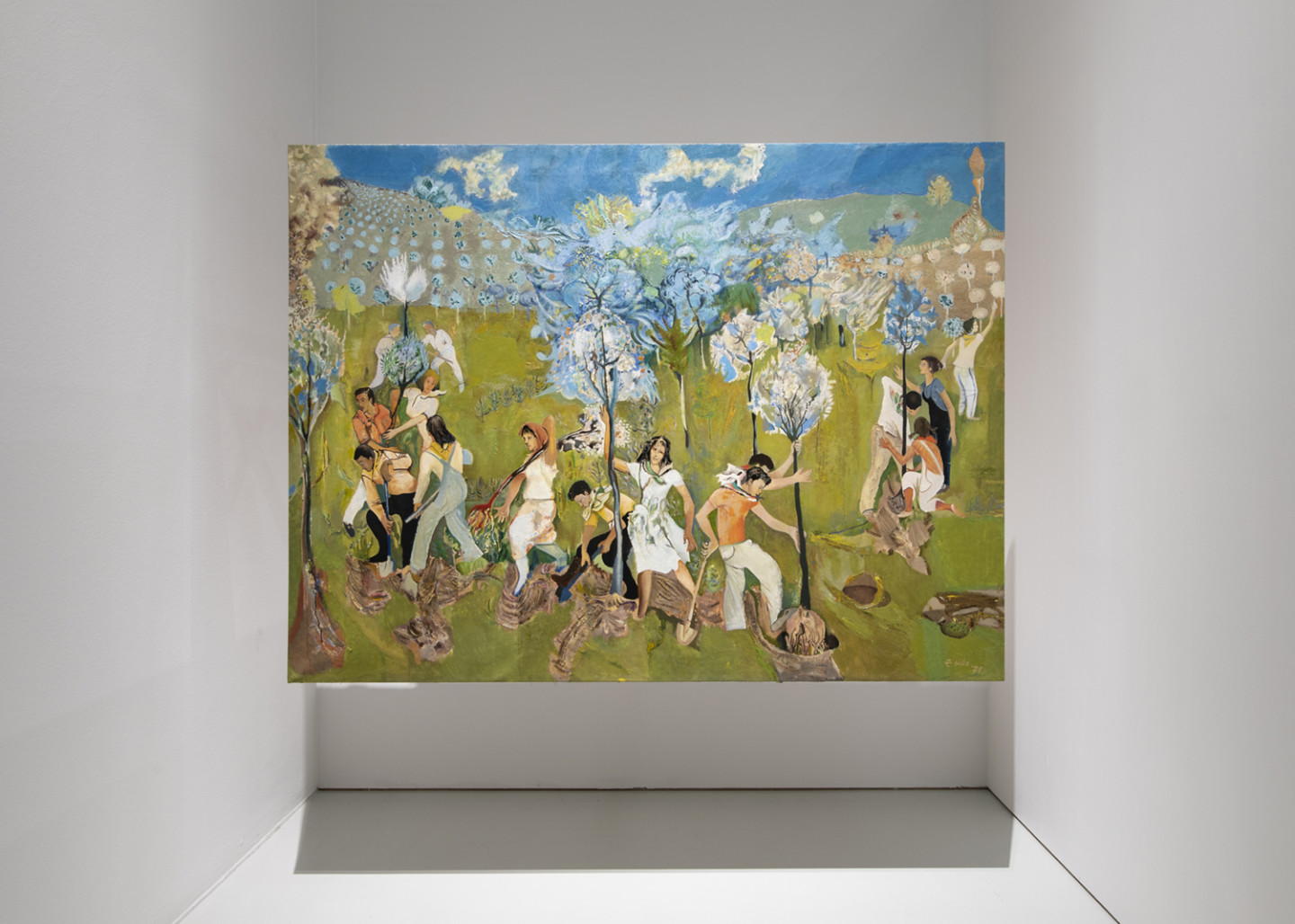 installationview with paintings