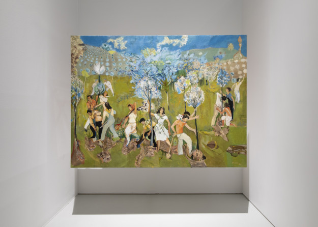 installationview with paintings