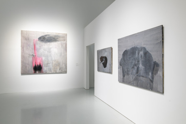 installationview with paintings