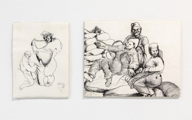 installationview with paintings