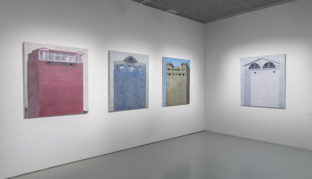 installationview with paintings