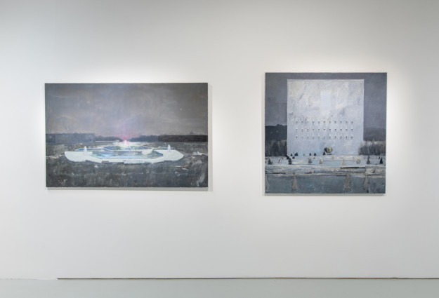 installationview with paintings