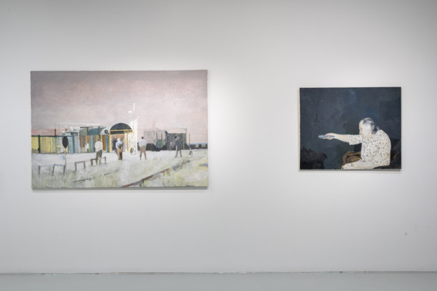 installationview with paintings