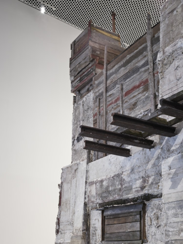 detail of concrete sculpture