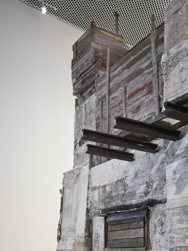 detail of concrete sculpture