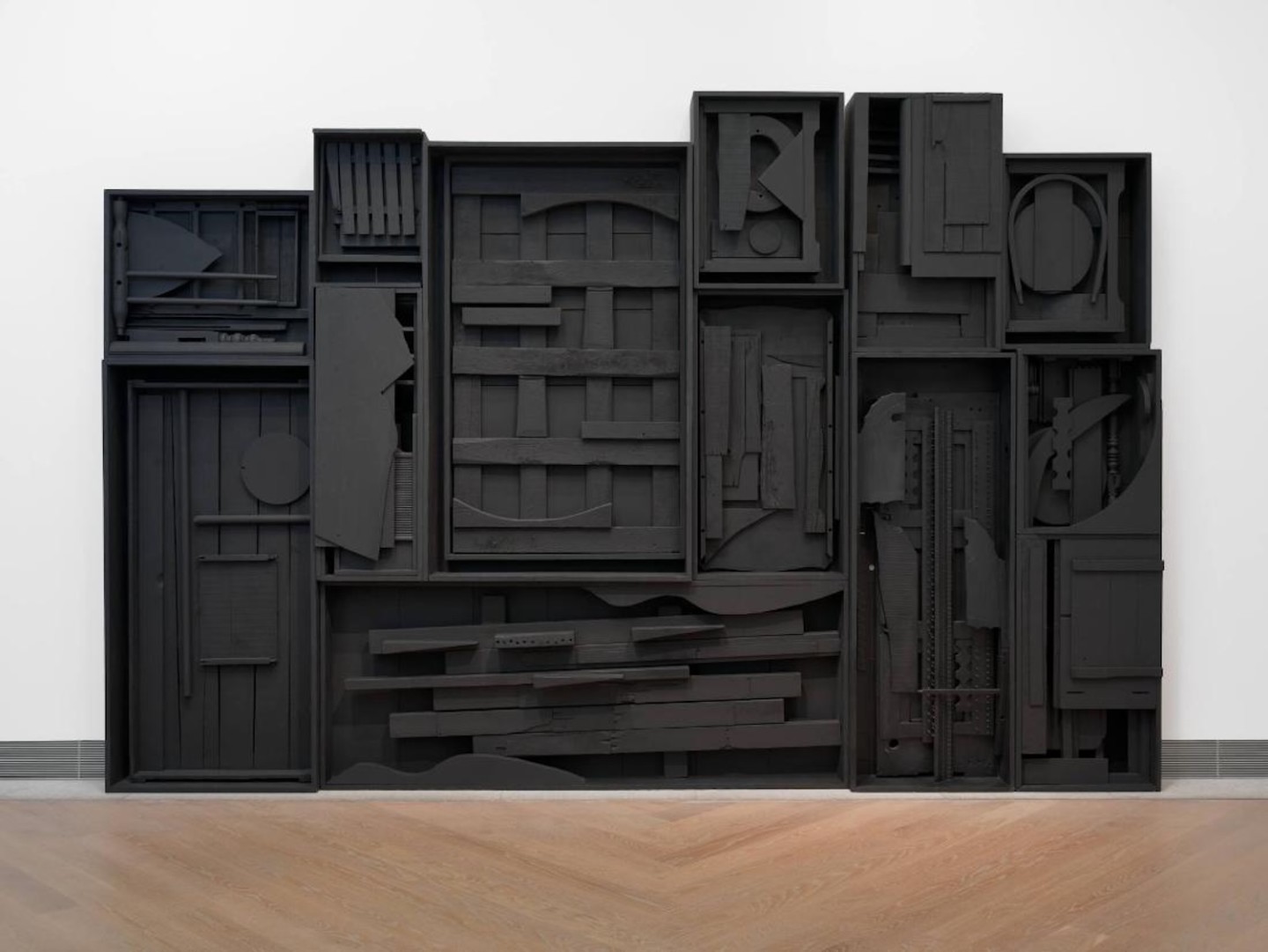 black wooden sculpture