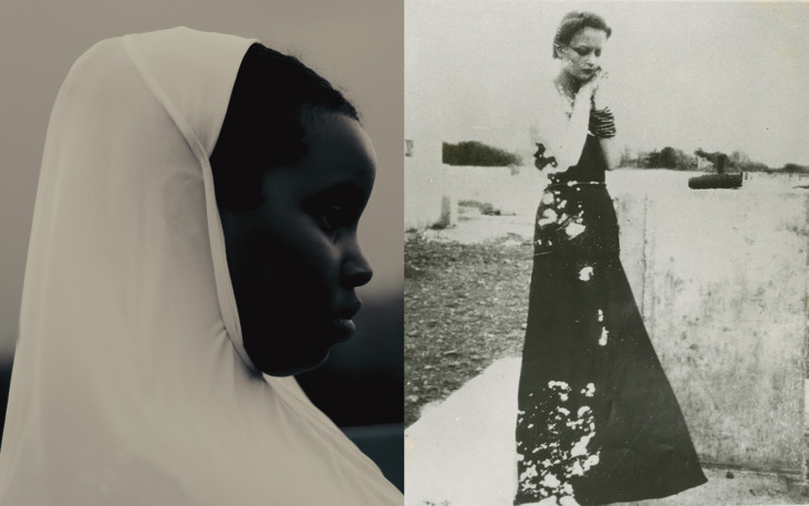 fotomontage med porträtt av tv åkvinnor