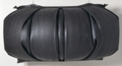 black rounded rubber form