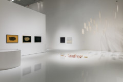 installation view with different artworks