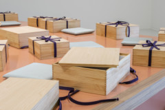 A photo of wooden boxes