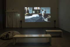 A photo of a movie screen