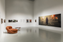 exhibition room with photos