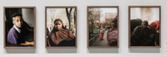 four photos on wall