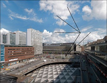 Olle Bærtling Asamk, proposal for sculpture for Sergels torg,