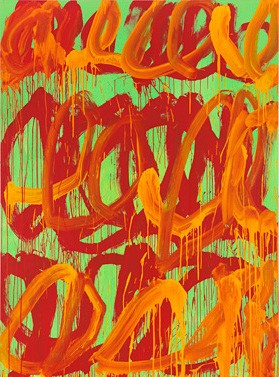 Målning av Cy Twombly.