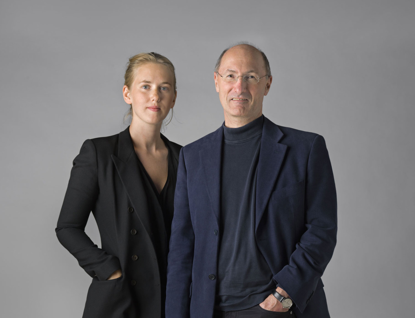 Portrait photo of Jo Widoff and Jeremy Lewison