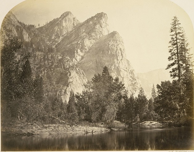 Carleton E Watkins, Three Brothers, 1861