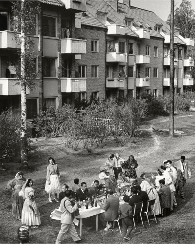 Wedding celebration in Svedmyra, 1966