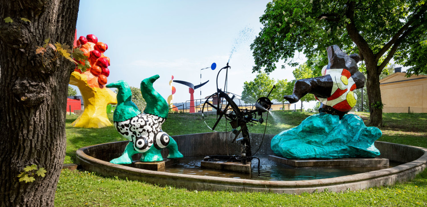 Colorful outdoor sculptures titled ”The Paradise”