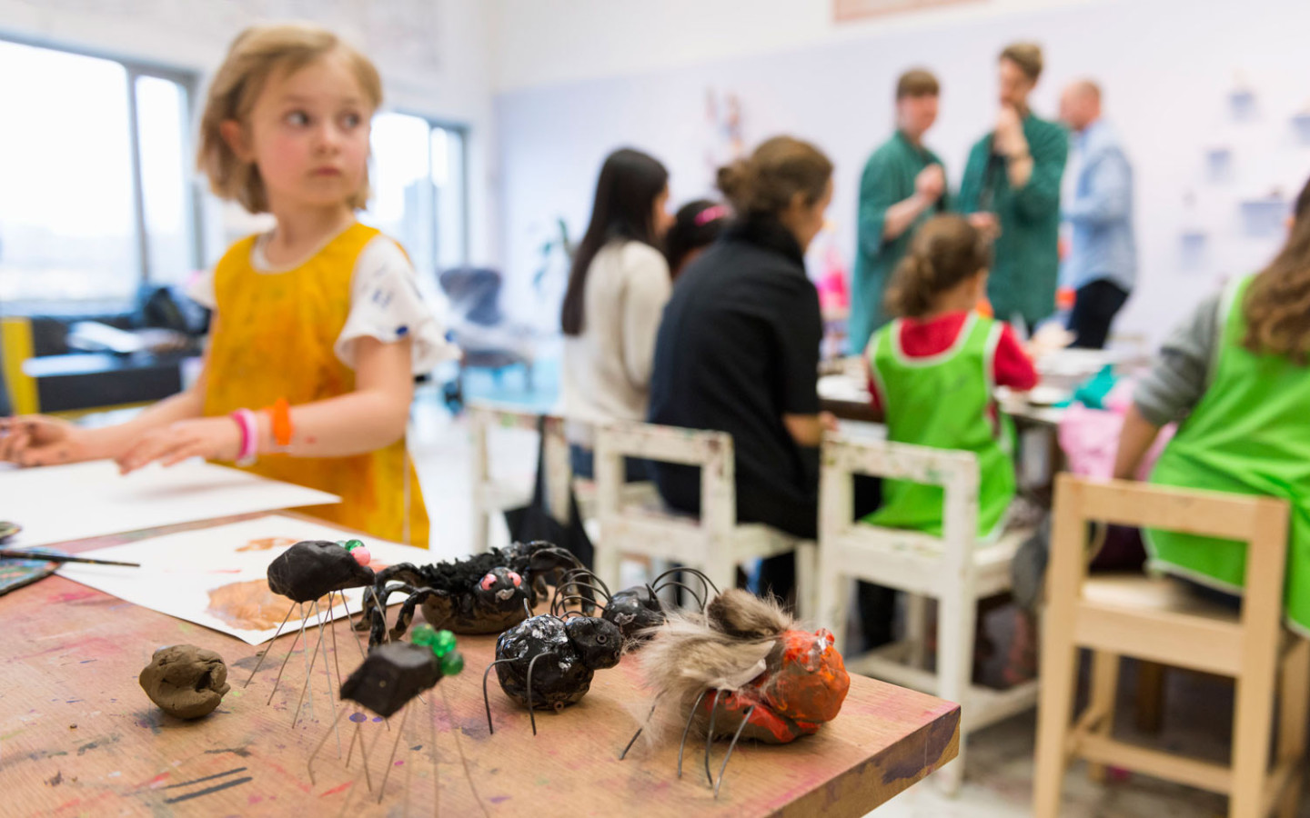 Children in the workshop